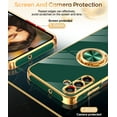 thumbnail image 6 of LeYi For Samsung Galaxy A15 5G Phone Case with Screen Protector 2 Pack, 360° Rotatable Holder, Green, 6 of 8