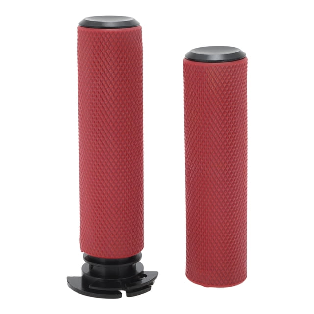 Kit de cubiertas de empuñaduras de mano de motocicleta Unique Bargains 7/8" 22mm 15/16" 24mm antideslizante TPU para manillar de motocicleta, scooter, bicicleta, ATV rojo oscuro 1 juego
