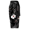 thumbnail image 4 of Aayomet Swimsuits Ruched Tummy Control Bathing Suits Vintage Retro Push Up Swimwear,Black L, 4 of 4