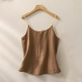 thumbnail image 2 of DondPO Plus Size Tank Tops Womens Cotton Linen Camisole Tank Tops Causal O Neck Sleeveless Top Summer Loose Fit Spaghetti Strap Shirts Tees Womens Tank Tops Camisole Tops for Women, 2 of 6
