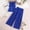 X-103Blue, variant on YMNXA Kids Girls Outfits 2 Piece Sleeveless Lapel Solid Color Top And Pleated Wide Leg Pants Comfortable Fashion Sets For Casual Daily Wear,Blue,7-8 Years