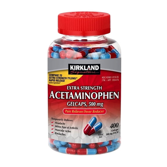 KS ES Rapid Release Pain Reliever Acetaminophen - 400 GelCaps