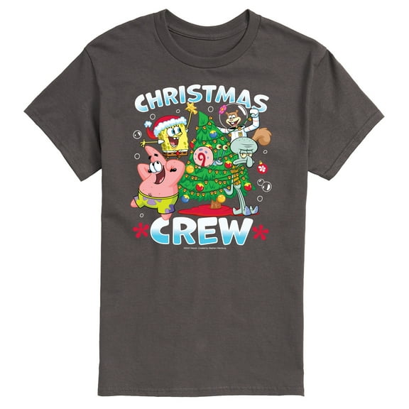SpongeBob SquarePants - Christmas Crew - Men's Short Sleeve Graphic T-Shirt