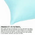 thumbnail image 6 of Ntbay 2 Pack Microfiber Toddler Pillowcases, Ultra Soft Travel Pillow Covers with Zipper Closure, 13" x 18", Aqua Blue, 6 of 6
