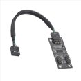 thumbnail image 2 of 3X Hub USB Divisor USB USB2.0 de 9 Pines A Adaptador de Concentrador Doble de 9 Pines Placa Base Vertical Conector USB de 9 Pines Cable de Extensión 1 A 2, 2 of 7