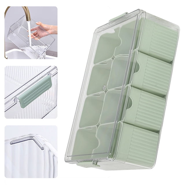 Veeogra Clearance,Food Storage Containers,Food Storage,Divided Serving Tray with Lid Snackle Box Container Travel Snack Container Removable Compartment Snack Tray for Fruit Candy.,Food Box
