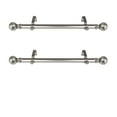 thumbnail image 2 of Randal 1" Dia Side Window Curtain Rod 12-20 inch long (Set of 2) - Satin Nickel, 2 of 2