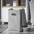 thumbnail image 5 of XiHuaZhaoChen Tilt Out Laundry Hamper Cabinet – Slim Laundry Storage Unit with Removable Basket, Freestanding Organizer with Open Compartments for Bathroom or Laundry Room, White, 5 of 11