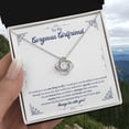 thumbnail image 5 of Love Knot Gorgeous Girlfriend - Love Knot Necklace - White/Yellow Plated - Message Card & Gift Box, 5 of 5