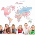 thumbnail image 2 of Early Education Cartoon Alphabet English World Map Removable Wall Sticker Decal, Children Kids Baby Home Room Nursery DIY Decorative Adhesive Art Wall, 2 of 4