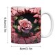 thumbnail image 3 of Puntoco Liquidación de artículos de cocina Día de San Valentín Rosa roja Café para el hogar Marca Taza Regalo para parejas, 3 of 5