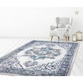 thumbnail image 2 of Concord Global Trading 72645 5 x 7 ft. Barclay Medallion Area Rug, Navy, 2 of 5