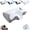 gray, variant on Doreve Cloudfaser Pillow, Memory Foam Cervical Pillow, Ergonomic Orthopedic Contour, for Side, Back and Stomach Sleepers (Black)