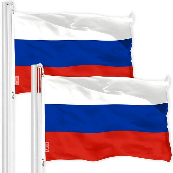 Russia Russian Flag 3x5FT 2-Pack 150D Printed Polyester By G128
