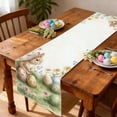 thumbnail image 7 of QuanTara Easter Table Runner Decor, 12.99 x 70.86in Polyester Table Flag for Dining Kitchen Party, Spring Tablecloth for Home Restaurant Foyer Decoration, 7 of 7