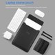 thumbnail image 3 of Bolsa de la Manga de la Compuficadora Portátil, Caja de la Compuficadora Portátil de Cuero Pu Negro de la Computeradora Portátil Suave Con Bolsa de Almacenamiento para Computadoras, 3 of 7