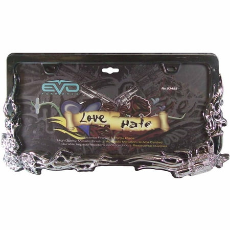 CIPA License Plate Frame "Love & Hate