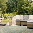 thumbnail image 4 of SAFAVIEH Beach House Stanice Medallion Indoor/Outdoor Area Rug, Aqua/Cream, 6'7" x 9'2", 4 of 8
