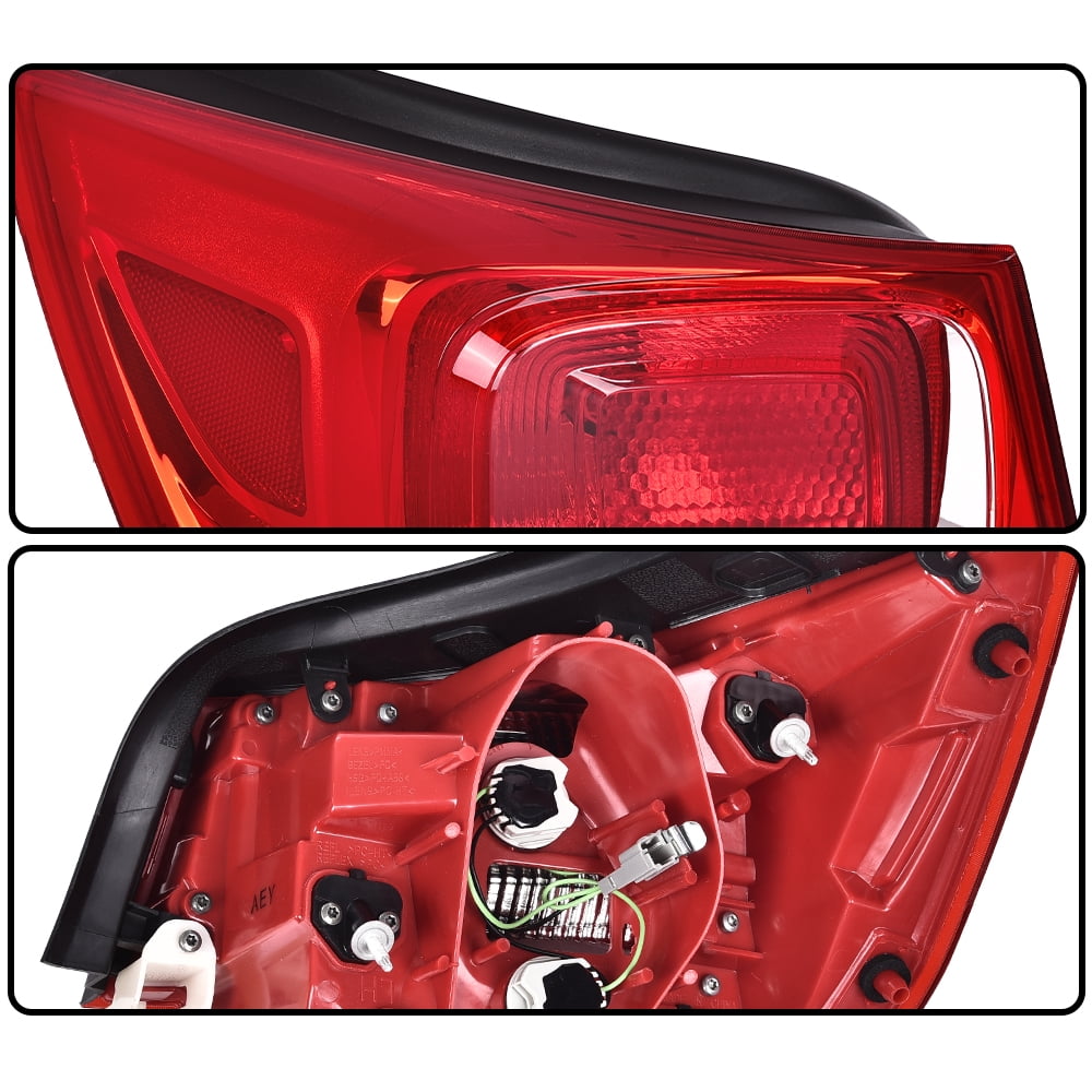 PIT66 Tail Light Brake Lamp Outer Fit For 13-15 Chevy Malibu Halogen Driver Left Side