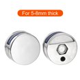 thumbnail image 4 of Mirror Holders Clips, 12Pcs Mirror Mounting Clips for 5-8mm Thick Mirror Glass Dresser Bathroom(27mm Silver), 4 of 6