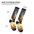 thumbnail image 2 of Lsque Golden Sky Bald Eagle Pattern Sport Compression Socks for Men & Women 15-20 mmHg Knee High Nurse Pregnant Running Medical and Travel Athletic, 2 of 5