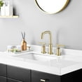 thumbnail image 4 of DUOSONG Widespread Bathroom Faucet 3 Hole 2 Handle Vanity Sink Faucet, Brushed Golden Brushed Gold brass Bath & Faucets Bathroom Sink Faucets, 4 of 7