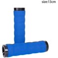 thumbnail image 3 of Puños de manillar de bicicleta, puños de espuma antideslizantes súper suaves con bloqueo de aluminio Cubiertas a prueba de golpes Equipo de ciclismo Mtb (Azul). Afortunado Sencillez, 3 of 3