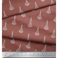 thumbnail image 2 of Soimoi Crepe Silk Fabric Leaves & Floral Block Decor Fabric Printed Yard 42 Inch Wide, 2 of 3