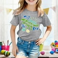 thumbnail image 2 of Easter Shirts for Girls Vintage Loose Fit Blue Egg Bunny Print Easter Cute Tshirt 2026 Boys Happy Easter Funny Short Sleeve Tee Tops, 2 of 5
