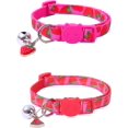 thumbnail image 1 of Collar para gato ZHAOCHENG de 2 piezas ajustable con campana y accesorios de frutas, 1 of 5