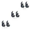 thumbnail image 1 of Guardoinrt 2Pack Mount For Roof Rack Mount Mount Brackets Accessories Wall Mounting For Roof Rack Truck Boats Black 3Set, 1 of 6