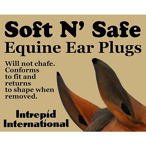 Soft N Safe Equine Ear Plugs Brown