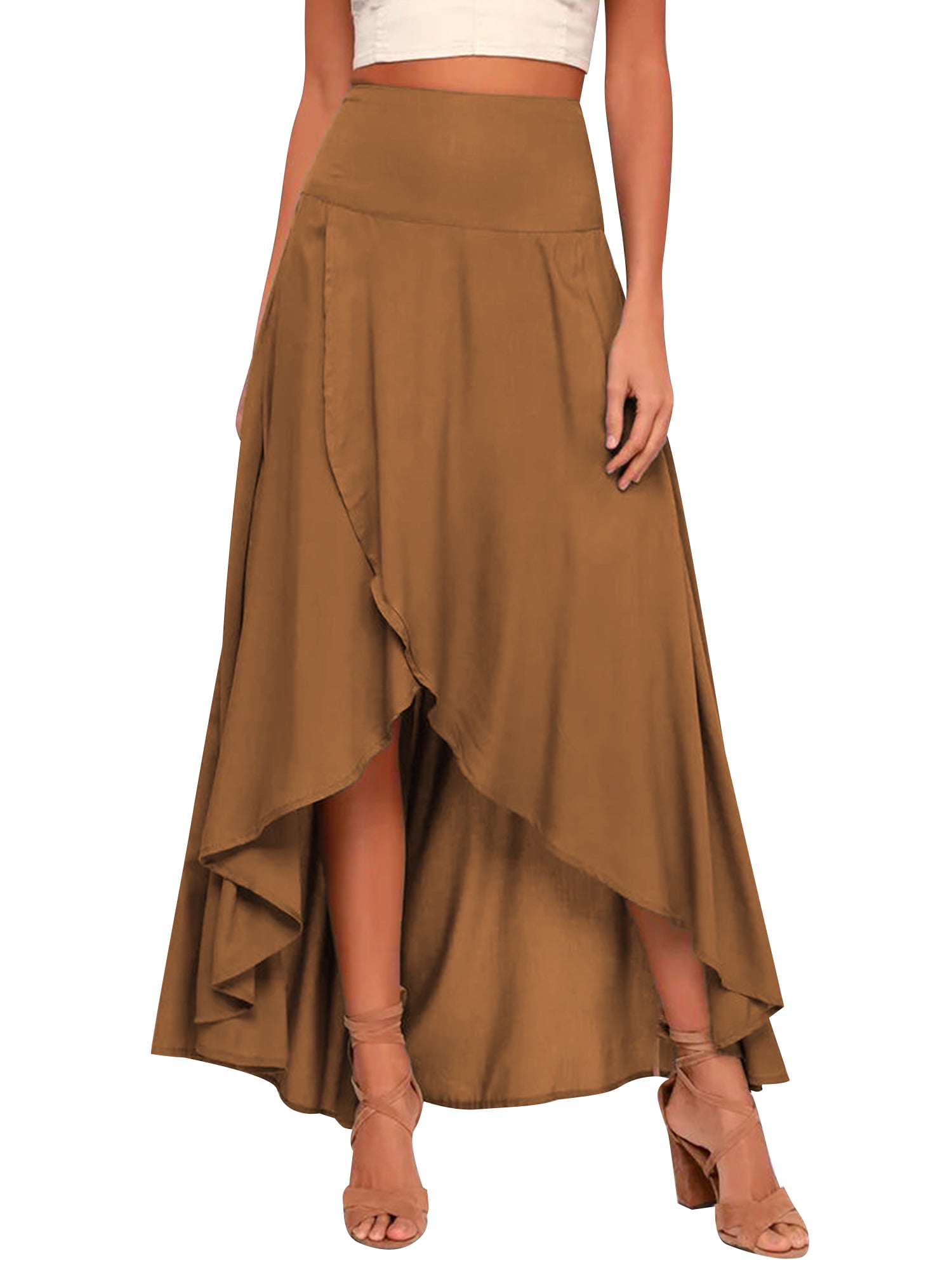 High Waist Skirt Women Drape Mid-length Large Skirt Umbrella Skirt