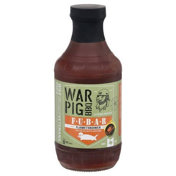 WarPig BBQ FUBAR Flamethrower Sauce 21 oz