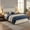 Beige, variant on Upholstered Bed Frame with Storage Drawer, Heavy-Duty Steel Framework & Wooden Slats, Tufted Headboard, No Box Spring Needed