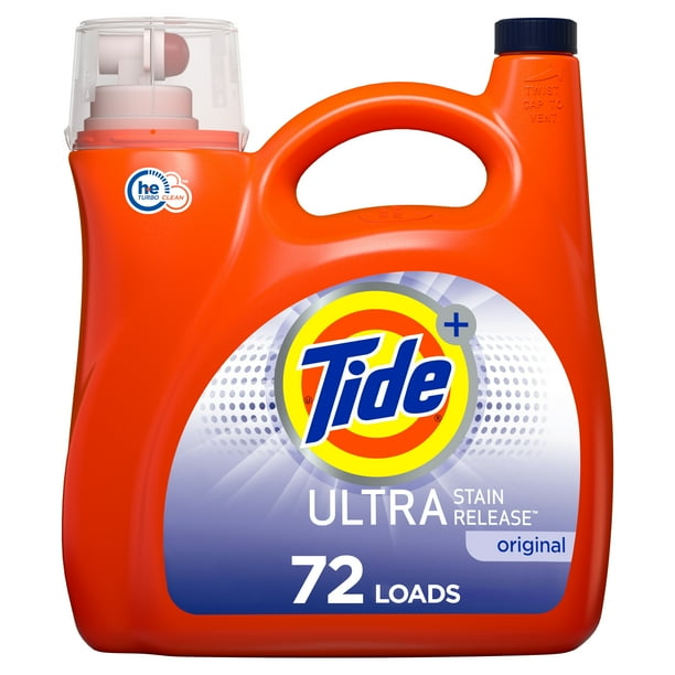 Tide Stain Release HE, 72 Loads Liquid Laundry Detergent, 138 fl oz