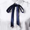 thumbnail image 4 of JK Uniform Hand Tie Tie Ribbon Academy Accessories Self Tie Bow Wine Red Black, 4 of 5