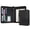 Black, variant on WASON Portfolio A5 Binder Journal with Zipper - Leather pu Writing Notebook Padfolio with Detachable Refillable Notebook, Legal Pad for Business Study and Travel Organizer (Misty blue)