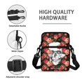 thumbnail image 7 of Eheartsgir Skull Rose Floral Print Polyester Crossbody Bags, Leakproof Zipper Pockets Cell Phone Bags for Daily Travel, 7 of 7