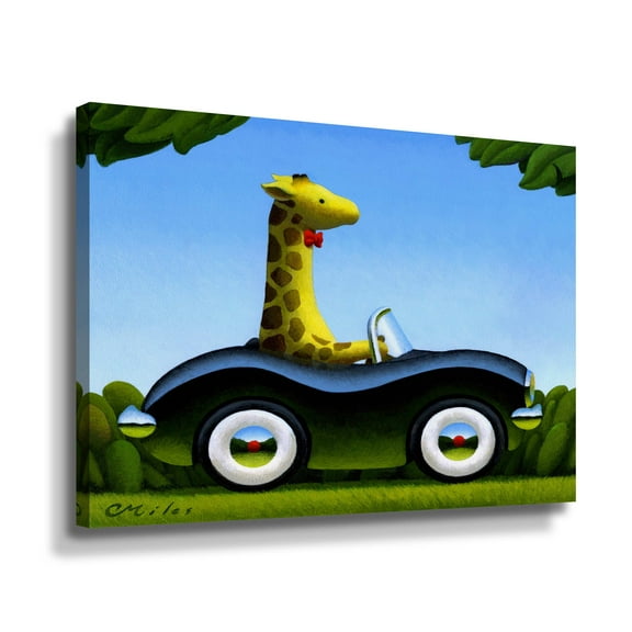 Artwall Commuting, Gallery Wrapped Canvas by Chris Miles