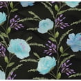 thumbnail image 4 of oneOone Organic Cotton Poplin Twill Fabric Watercolor Leaves & Peony Floral_Printed Craft Fabric BTY 42 Inch Wide, 4 of 4