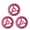 Pink, variant on Mosiee 3Pcs Wiggle Scooter Wheel for Flash Wheel Swing Car Wheel for Swing Scooter 120*40mm Pink