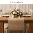 thumbnail image 4 of Sedona Designz Rustic Burlap Jute Table Runner 12 Inches Wide 108 Inches Long, 4 of 9