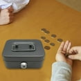 thumbnail image 3 of YWIYIUD 4PCS Small with Key Portable Metal Box with Lock and Slot for Teens and Adults MoneySaving Box Small Storage Box with Handle for Home Daily Use, 3 of 6