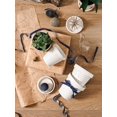 thumbnail image 2 of LE TAUCI Ceramic Plant Pots, 6 Inch Flower Pot with Drainage Hole & Saucer, Embossed Planter Pots for Indoor Plant Succulent, Orc, 2 of 6