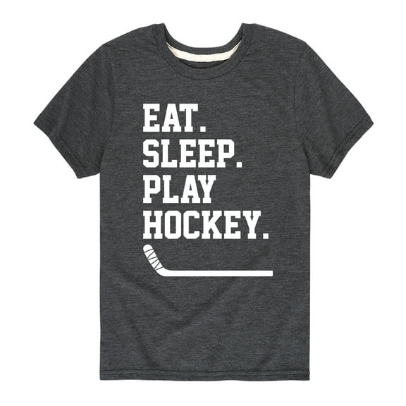 Instant Message - Eat Sleep Play Hockey - Youth Short Sleeve Graphic T-shirt