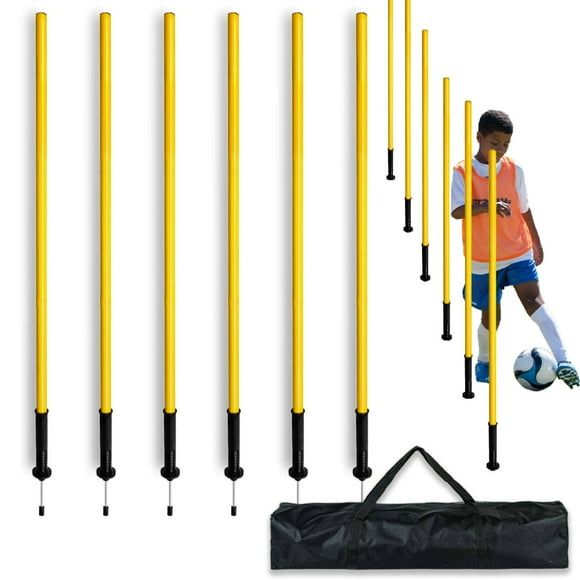Juego de bastones de entrenamiento de agilidad AKABIKE, 1-1,5 m, paquete de 6