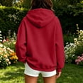 thumbnail image 3 of Yutgune Womens Zip Up Hoodie Y2K Oversized Zip Up Hoodie Women Long Sleeve Pocket Casual Sweatshirt, 3 of 7