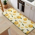 thumbnail image 5 of Yellow Lemon Fruit Slices White Pattern Kitchen Rug Mat,Kitchen Runner Rugs Non Skid Washable,Decorative Kitchen Floor Mats for Kitchen,Sink,Laundry,17"x47.2", 5 of 7