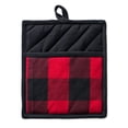 thumbnail image 2 of DII Modern Style Cotton Buffalo Check Potholder in Red (Set of 2), 2 of 8